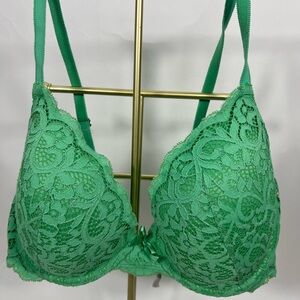 Aerie Vibrant Green Lace Bra